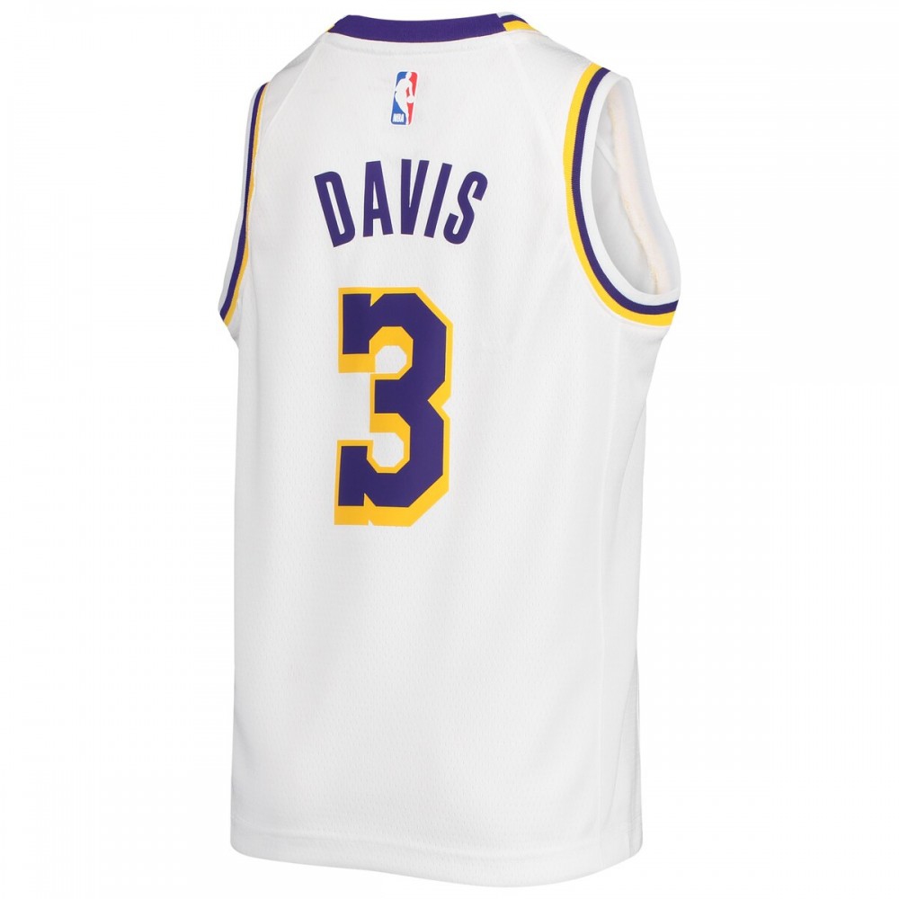 Anthony Davis Los Angeles Lakers Youth 2020/21 Swingman Jersey - Association Edition - White-Pro Kit Vault | Brand New 26/27 Sports Jerseys